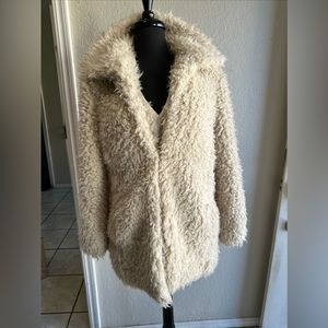 ECU party perfect BCBGeneration teddy swing coat size S